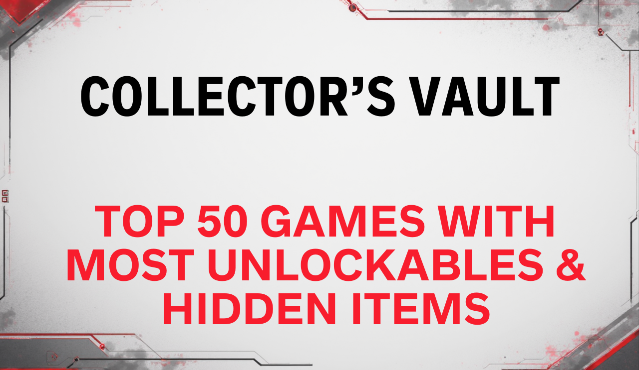The ultimate completionist list: Detailed counts for collectibles in Super Mario Odyssey, Red Dead Redemption 2, The Witcher 3, Final Fantasy X, and Hollow Knight's 100+ secrets.