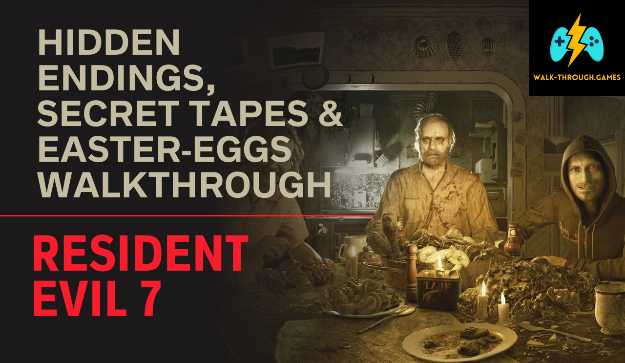 Explore Resident Evil 7’s hidden endings, secret tapes, and Easter-eggs with this full walkthrough. Unlock rare items, hidden rooms, and all alternate outcomes.